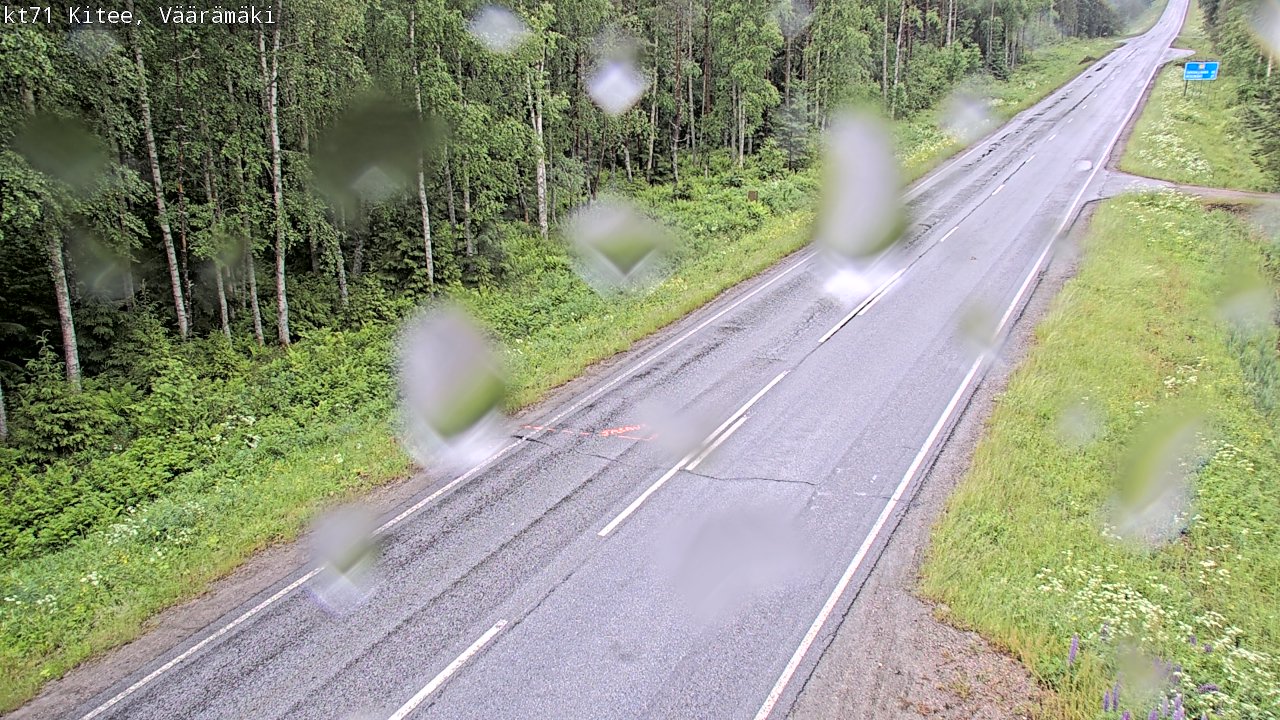 Weather Camera Image Väg 71 Väärämäki, Kitee, Pohjois-Karjala