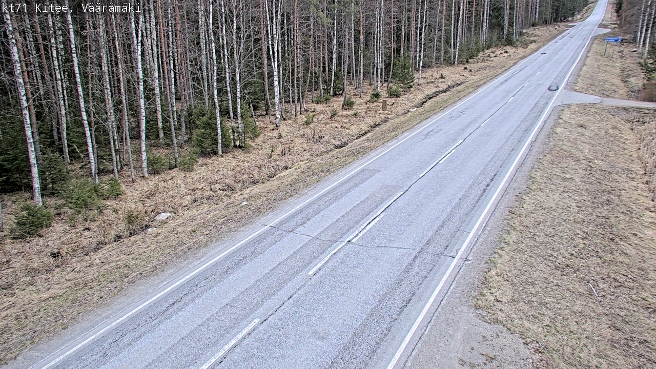 Weather Camera Image Väg 71 Väärämäki, Kitee, Pohjois-Karjala