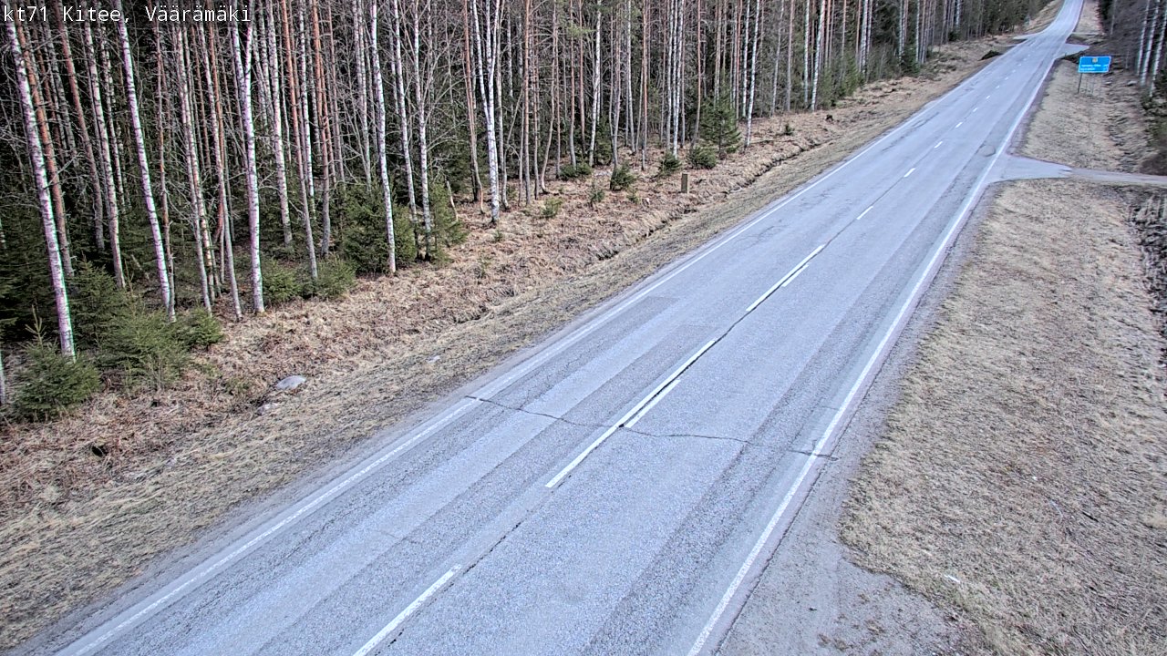 Kelikamerat Kuva Tie 71 Kitee, Väärämäki, Kitee, Pohjois-Karjala