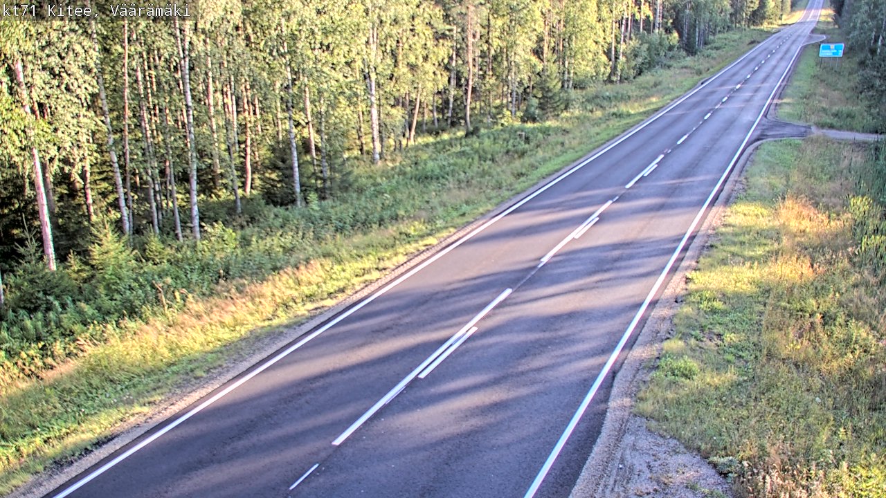 Kelikamerat Kuva Tie 71 Kitee, Väärämäki, Kitee, Pohjois-Karjala