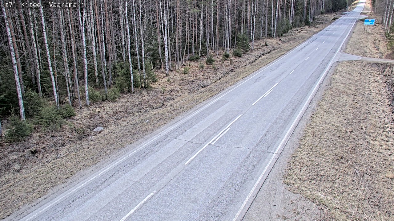 Kelikamerat Kuva Tie 71 Kitee, Väärämäki, Kitee, Pohjois-Karjala