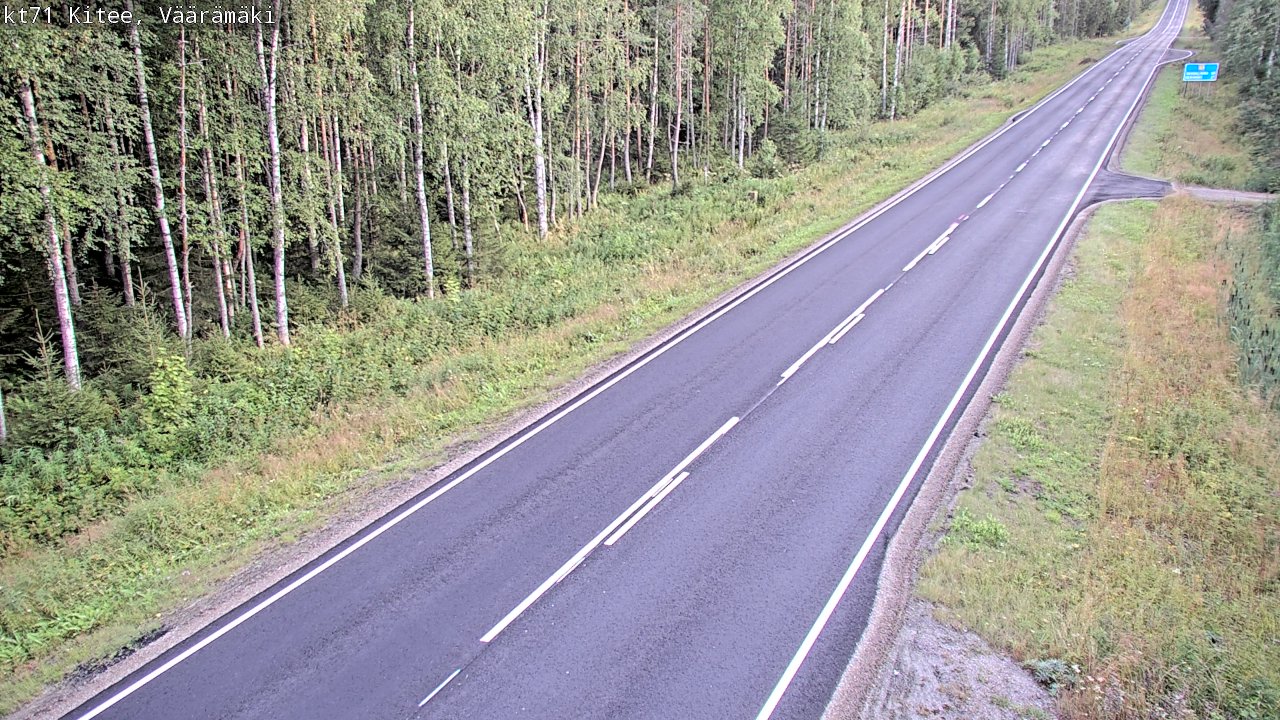 Kelikamerat Kuva Tie 71 Kitee, Väärämäki, Kitee, Pohjois-Karjala