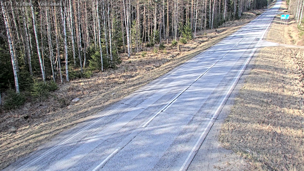 Weather Camera Image Väg 71 Väärämäki, Kitee, Pohjois-Karjala