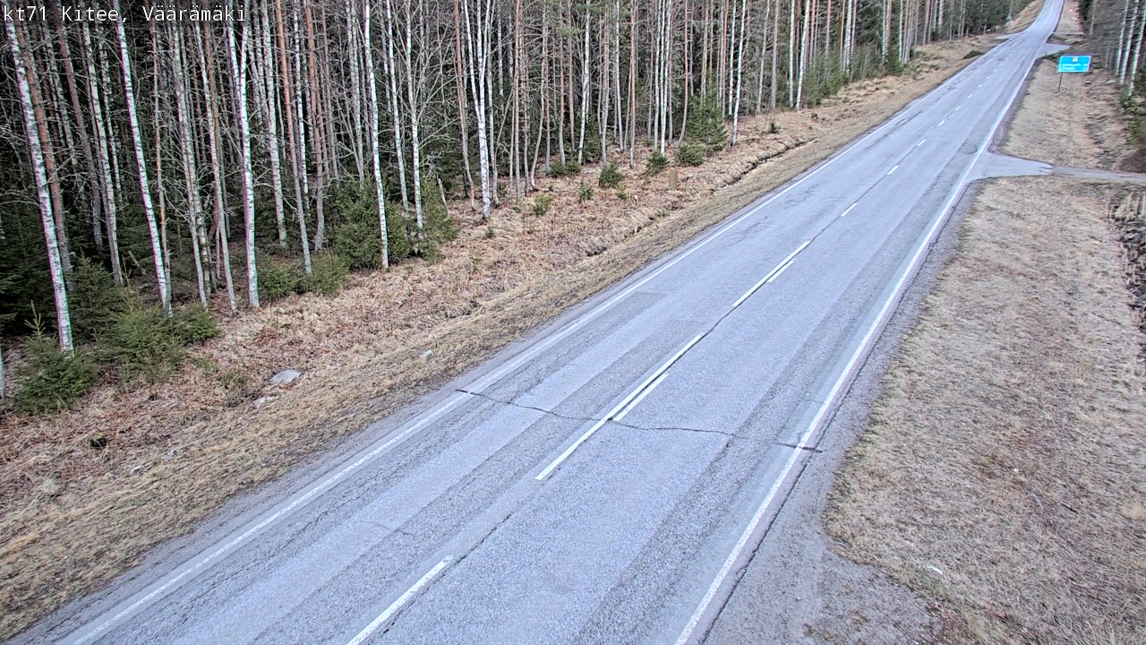 Weather Camera Image Väg 71 Väärämäki, Kitee, Pohjois-Karjala