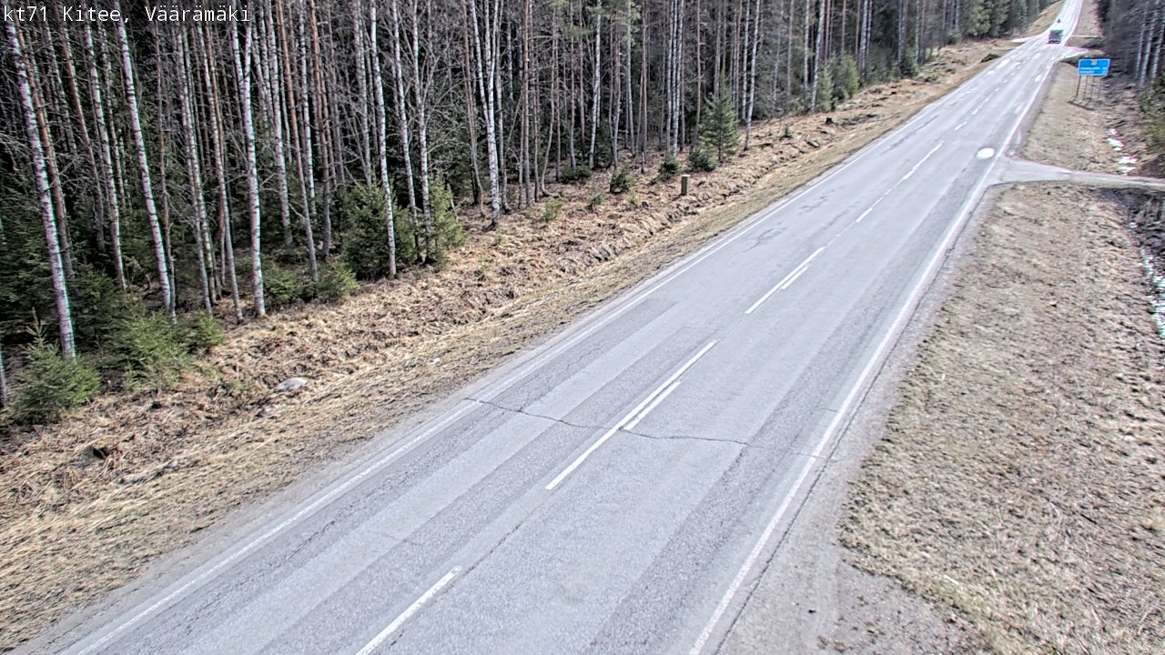 Kelikamerat Kuva Tie 71 Kitee, Väärämäki, Kitee, Pohjois-Karjala