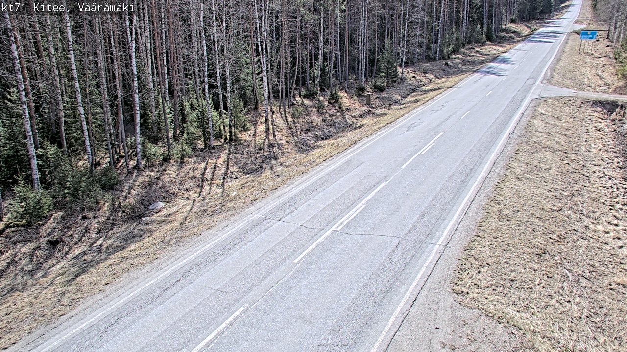 Kelikamerat Kuva Tie 71 Kitee, Väärämäki, Kitee, Pohjois-Karjala