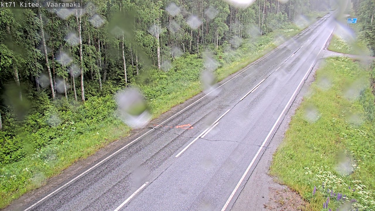 Weather Camera Image Väg 71 Väärämäki, Kitee, Pohjois-Karjala