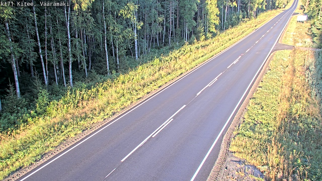 Weather Camera Image Road 71 Väärämäki, Kitee, Pohjois-Karjala