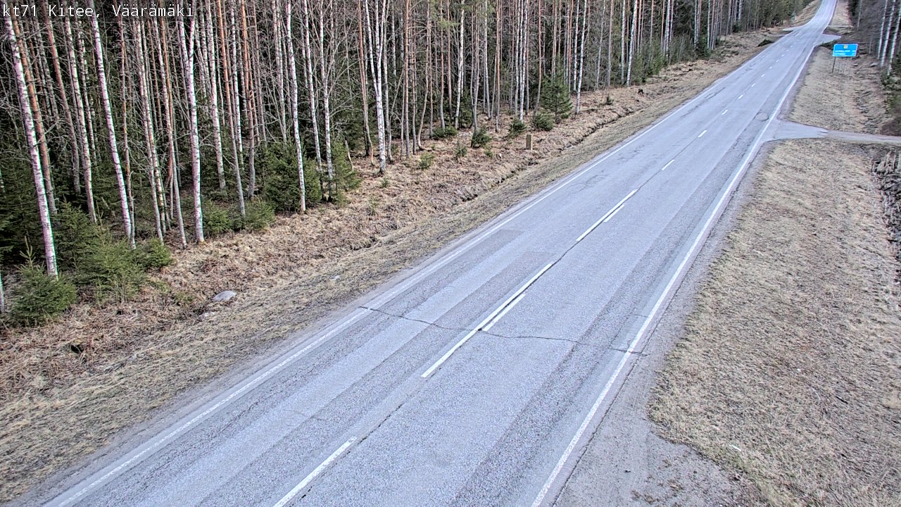 Kelikamerat Kuva Tie 71 Kitee, Väärämäki, Kitee, Pohjois-Karjala