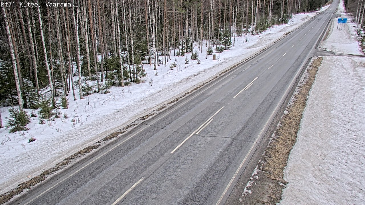 Kelikamerat Kuva Tie 71 Kitee, Väärämäki, Kitee, Pohjois-Karjala
