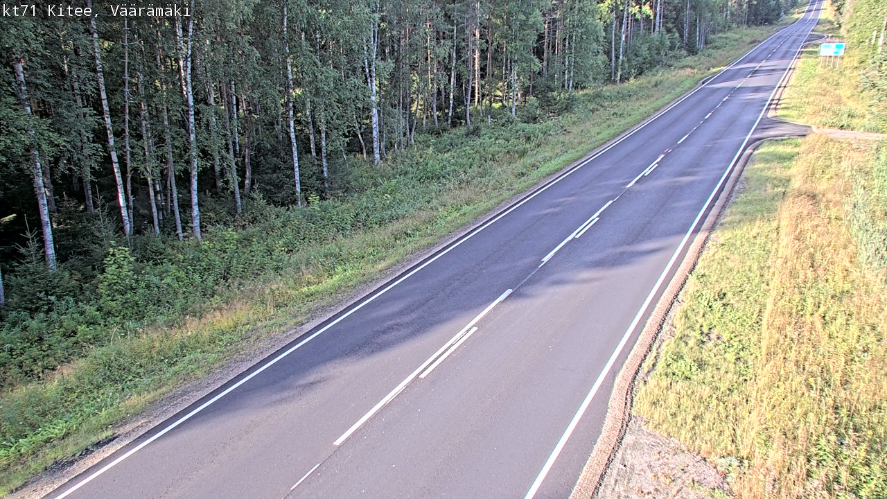 Weather Camera Image Road 71 Väärämäki, Kitee, Pohjois-Karjala