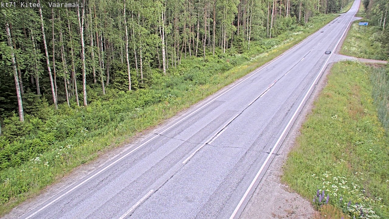 Weather Camera Image Road 71 Väärämäki, Kitee, Pohjois-Karjala