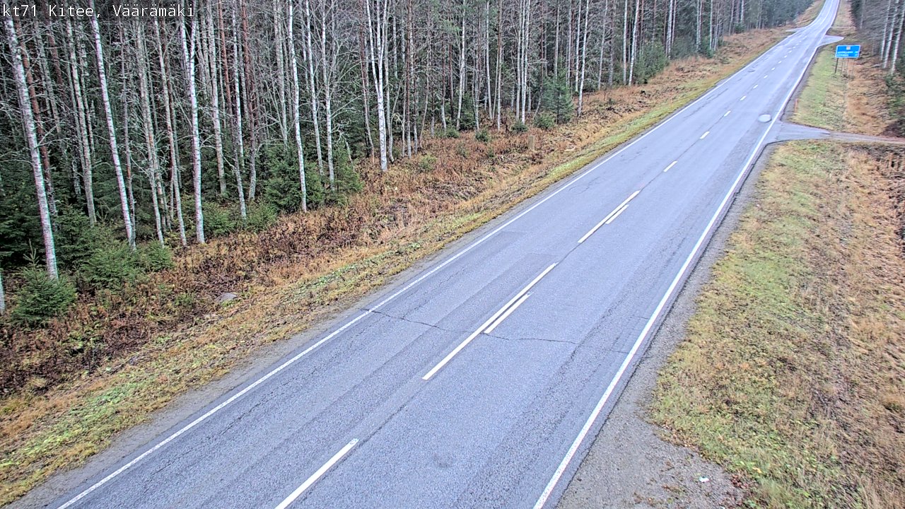 Kelikamerat Kuva Tie 71 Kitee, Väärämäki, Kitee, Pohjois-Karjala