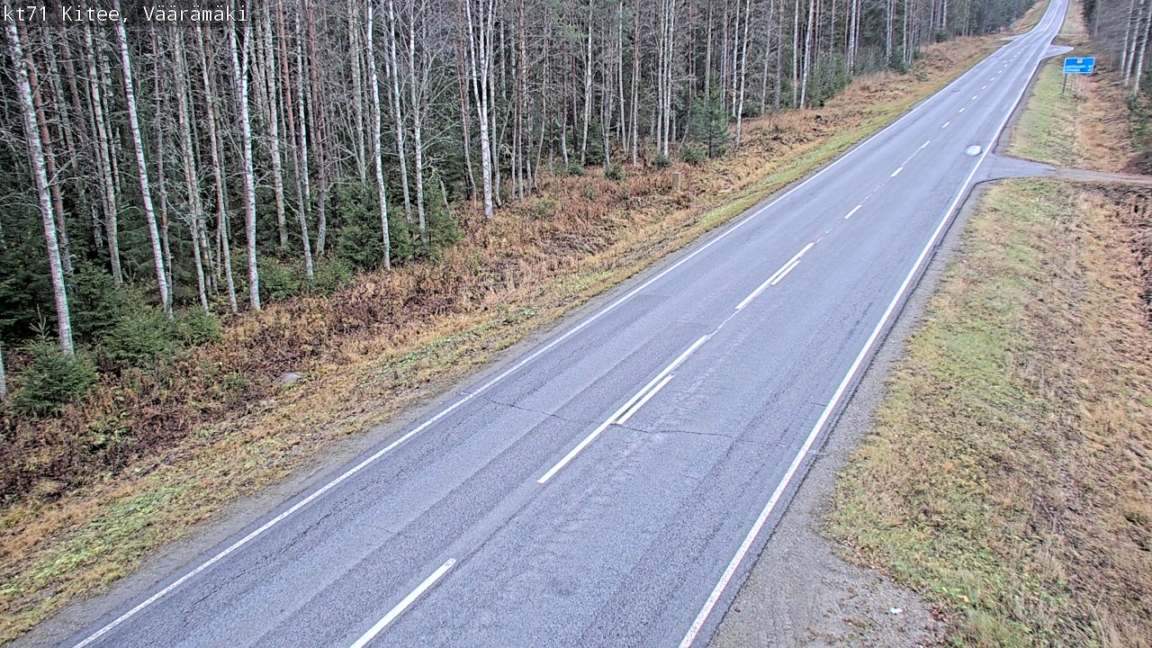 Kelikamerat Kuva Tie 71 Kitee, Väärämäki, Kitee, Pohjois-Karjala