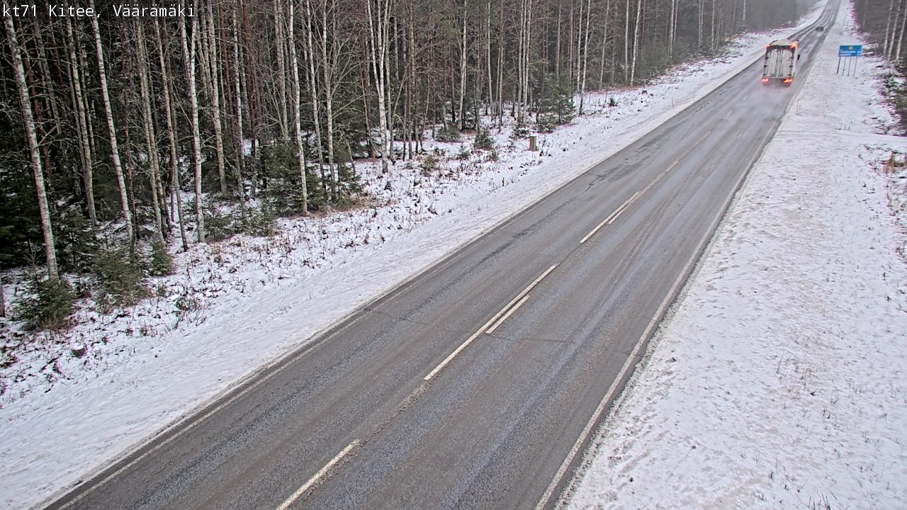 Weather Camera Image Väg 71 Väärämäki, Kitee, Pohjois-Karjala