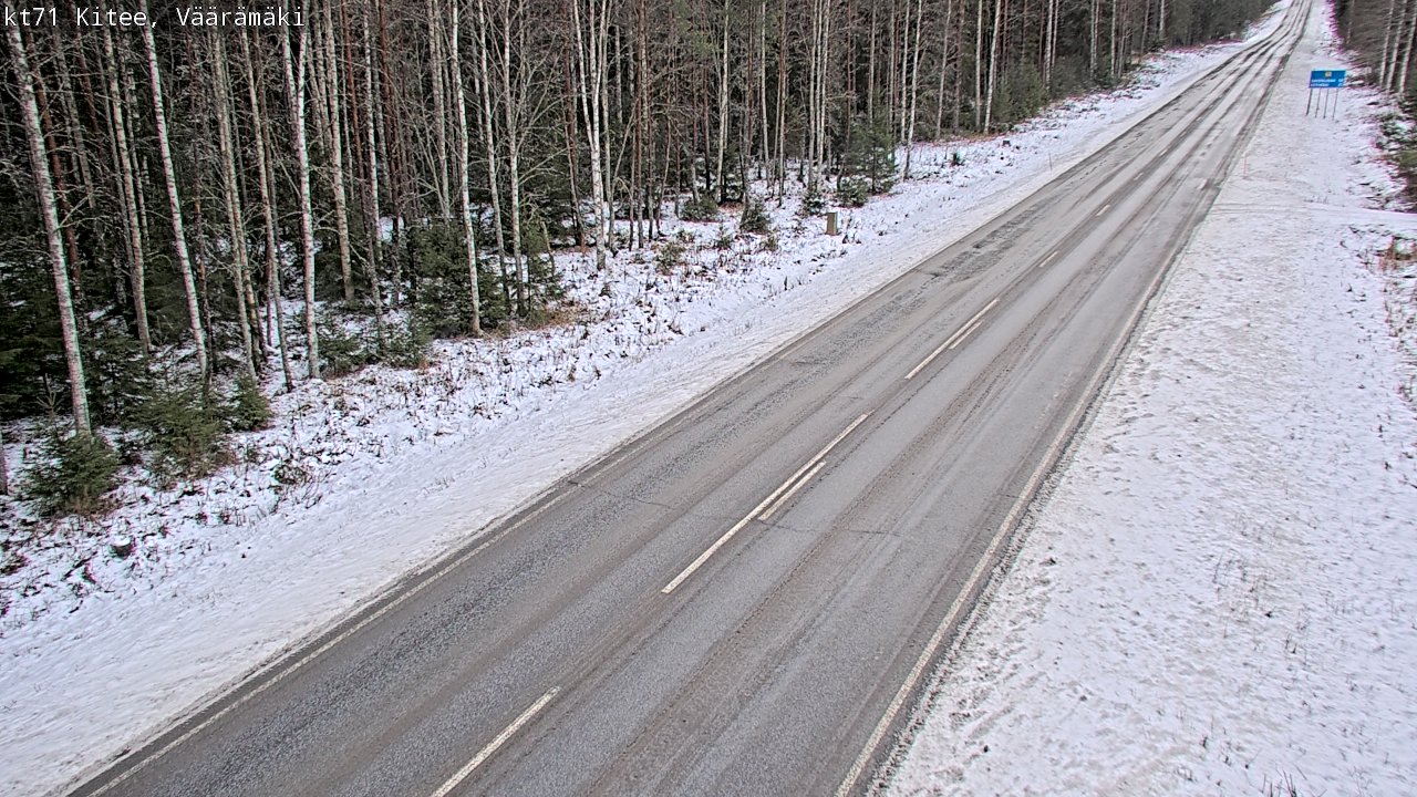 Weather Camera Image Väg 71 Väärämäki, Kitee, Pohjois-Karjala