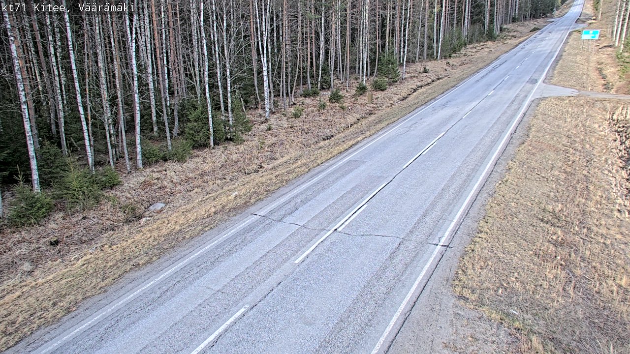 Weather Camera Image Väg 71 Väärämäki, Kitee, Pohjois-Karjala