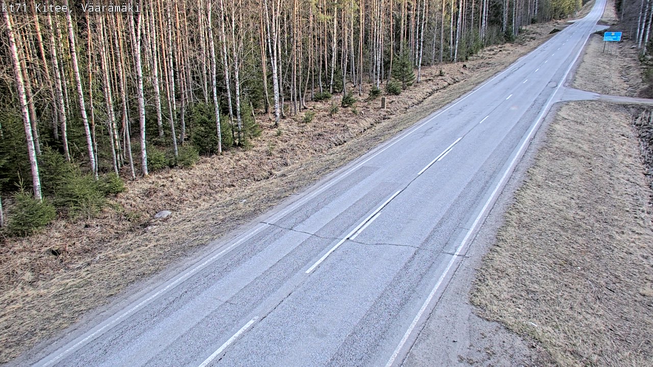 Kelikamerat Kuva Tie 71 Kitee, Väärämäki, Kitee, Pohjois-Karjala