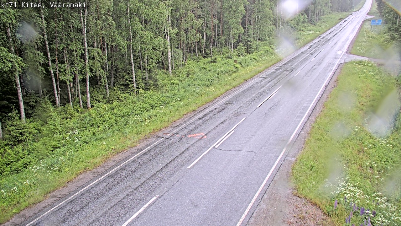 Kelikamerat Kuva Tie 71 Kitee, Väärämäki, Kitee, Pohjois-Karjala