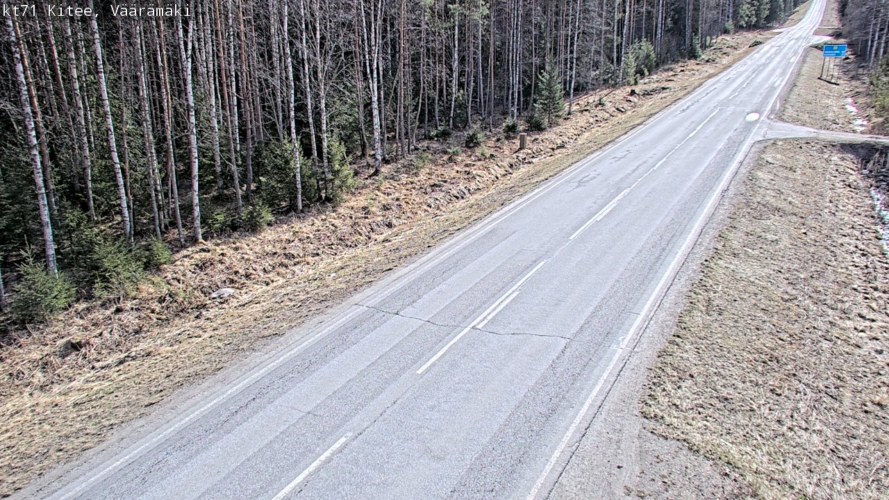 Kelikamerat Kuva Tie 71 Kitee, Väärämäki, Kitee, Pohjois-Karjala