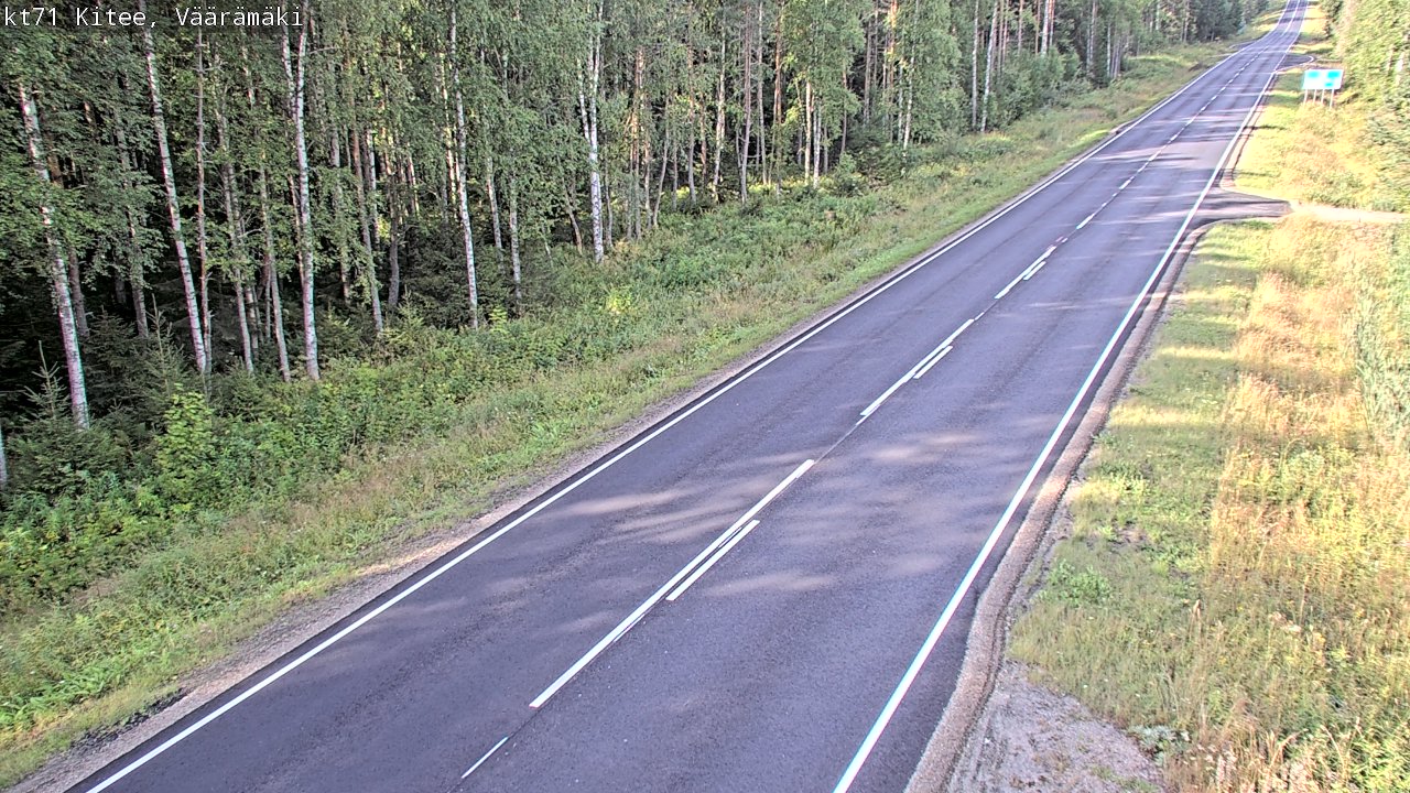Weather Camera Image Road 71 Väärämäki, Kitee, Pohjois-Karjala