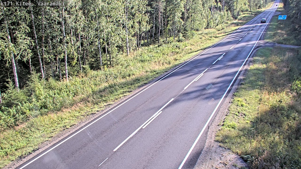 Kelikamerat Kuva Tie 71 Kitee, Väärämäki, Kitee, Pohjois-Karjala