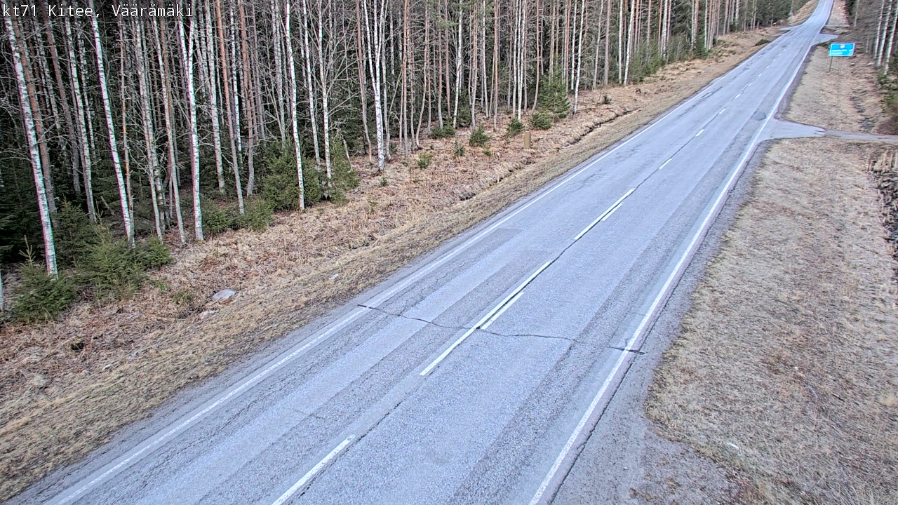 Weather Camera Image Väg 71 Väärämäki, Kitee, Pohjois-Karjala