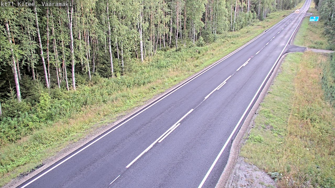 Kelikamerat Kuva Tie 71 Kitee, Väärämäki, Kitee, Pohjois-Karjala