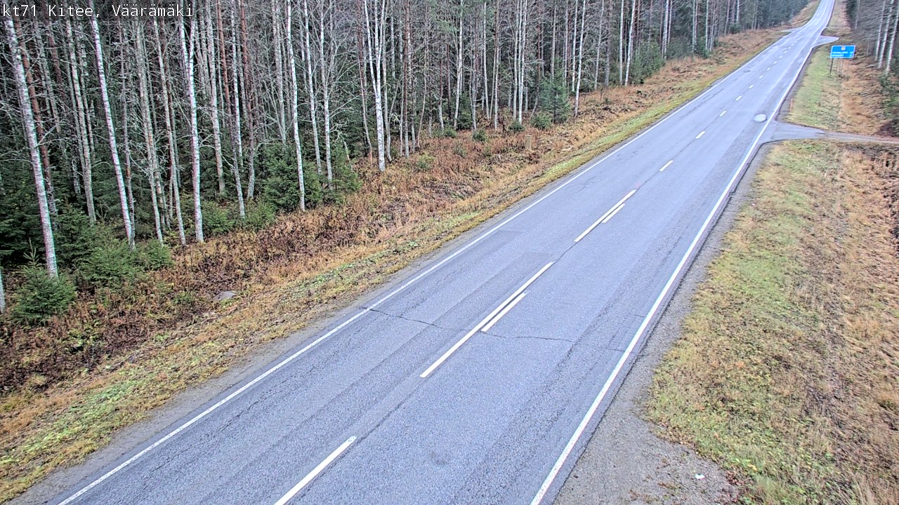 Kelikamerat Kuva Tie 71 Kitee, Väärämäki, Kitee, Pohjois-Karjala