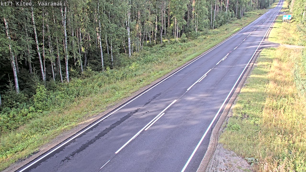 Kelikamerat Kuva Tie 71 Kitee, Väärämäki, Kitee, Pohjois-Karjala