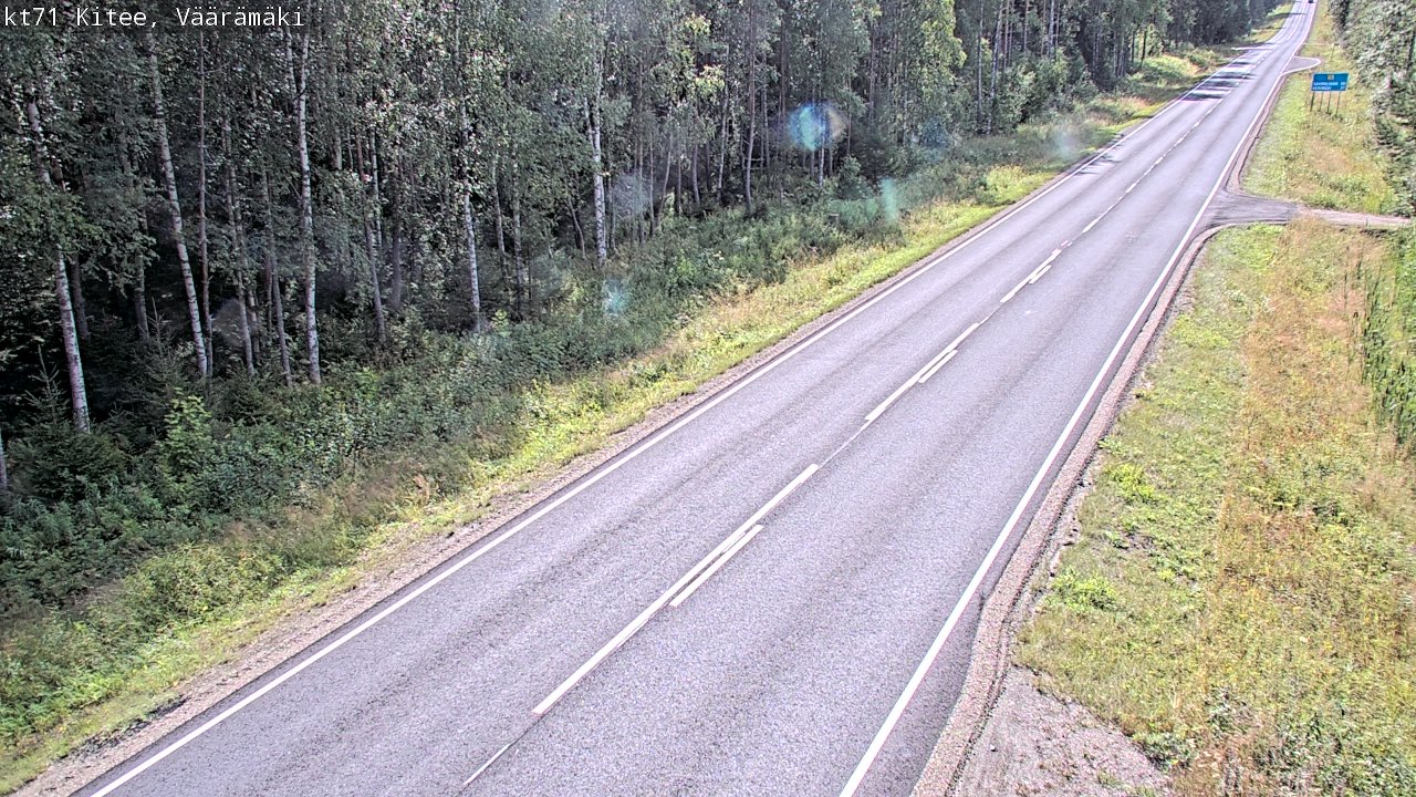 Kelikamerat Kuva Tie 71 Kitee, Väärämäki, Kitee, Pohjois-Karjala