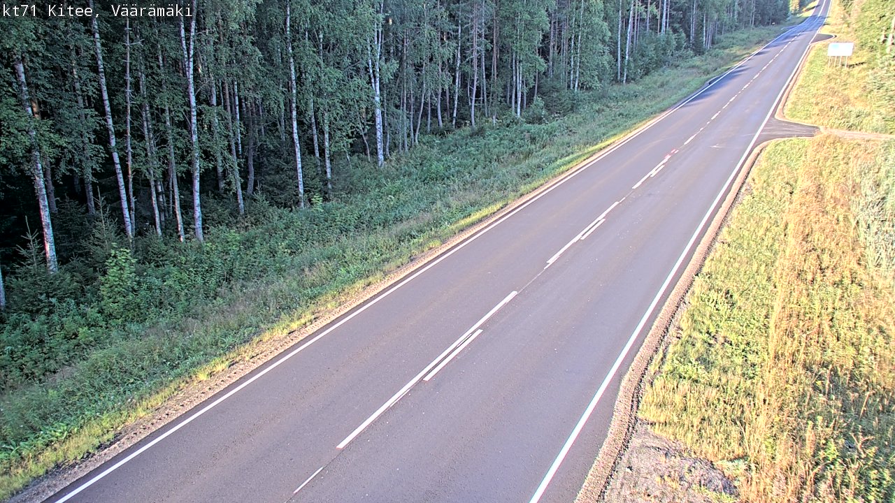 Weather Camera Image Road 71 Väärämäki, Kitee, Pohjois-Karjala