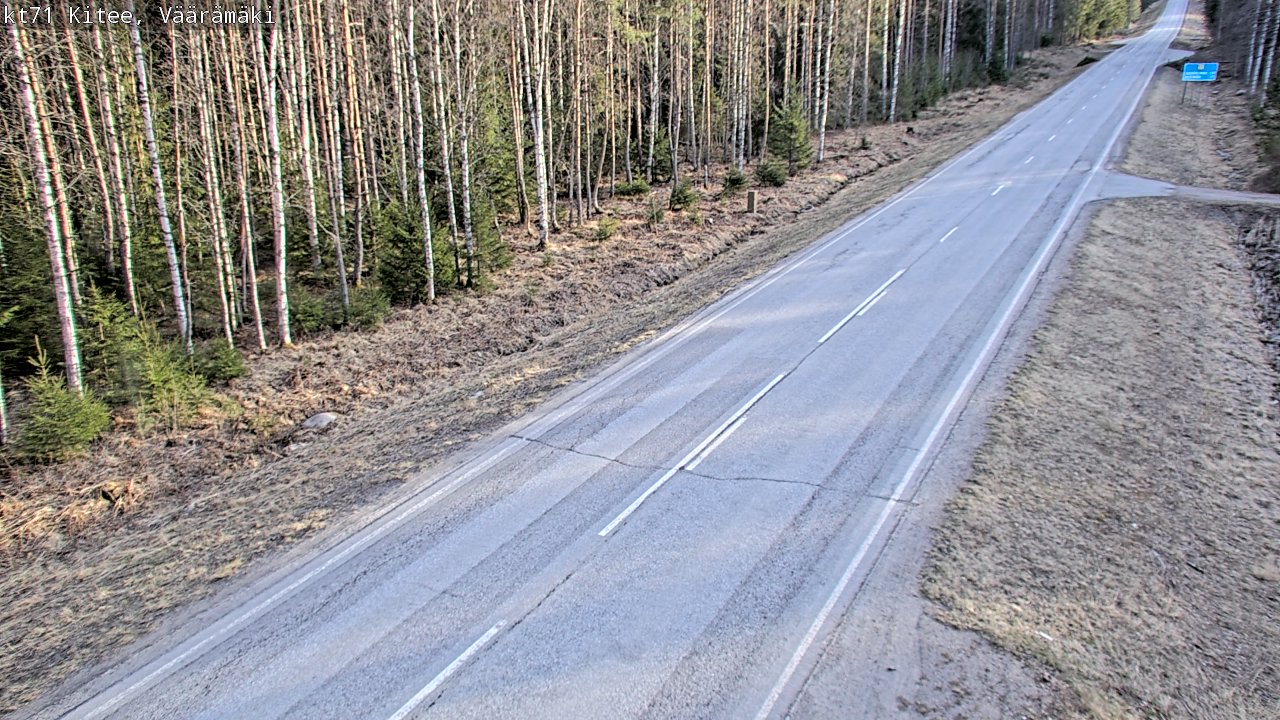 Kelikamerat Kuva Tie 71 Kitee, Väärämäki, Kitee, Pohjois-Karjala