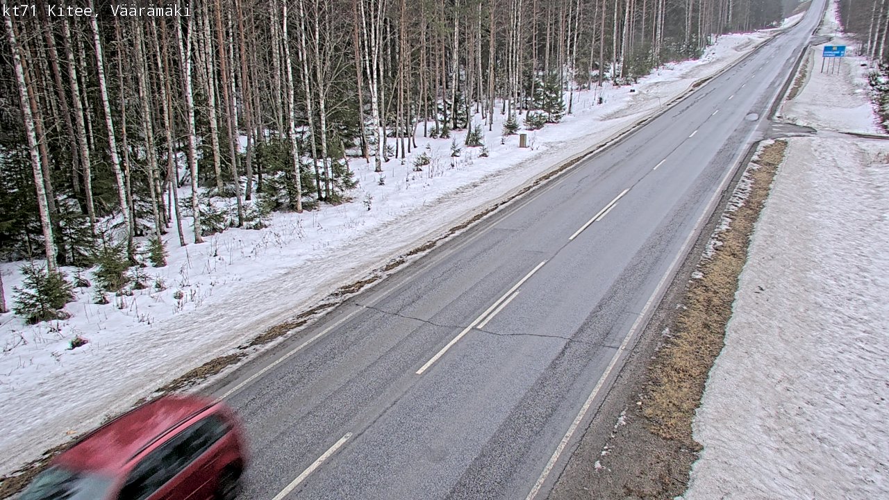 Kelikamerat Kuva Tie 71 Kitee, Väärämäki, Kitee, Pohjois-Karjala