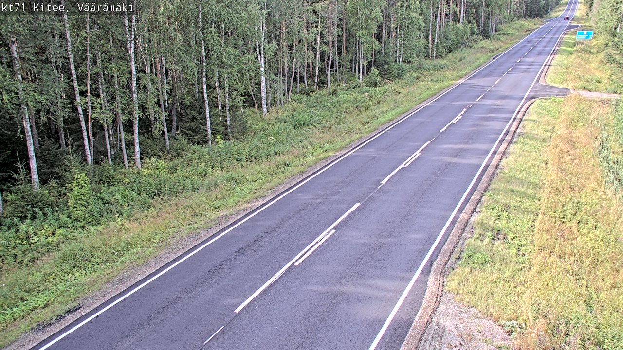Kelikamerat Kuva Tie 71 Kitee, Väärämäki, Kitee, Pohjois-Karjala