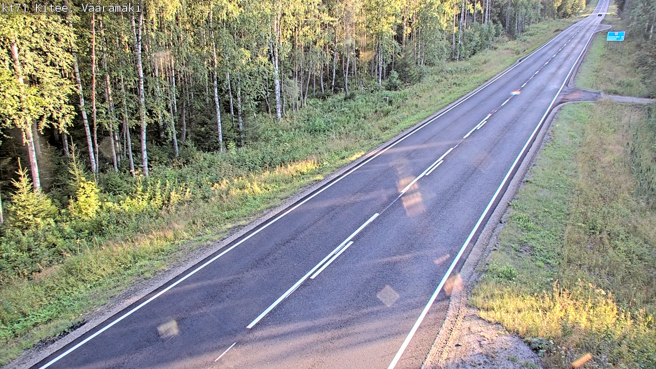 Kelikamerat Kuva Tie 71 Kitee, Väärämäki, Kitee, Pohjois-Karjala