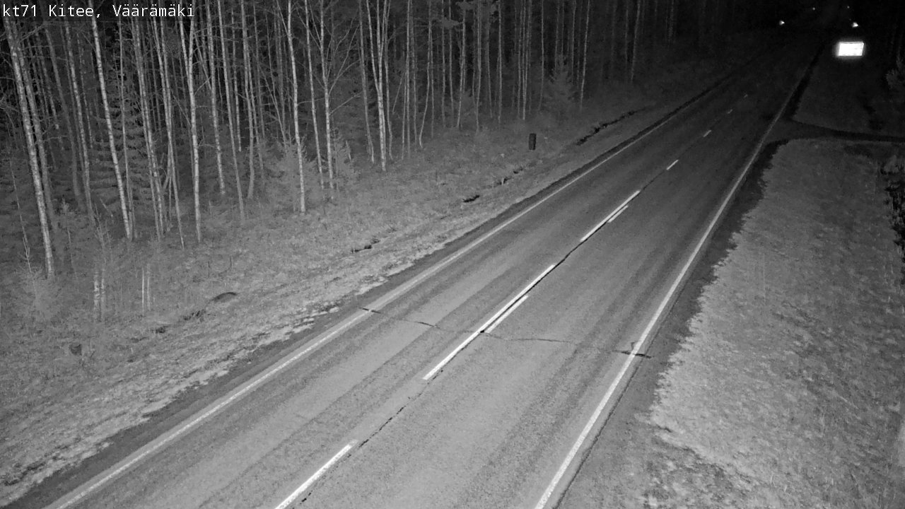 Weather Camera Image Väg 71 Väärämäki, Kitee, Pohjois-Karjala