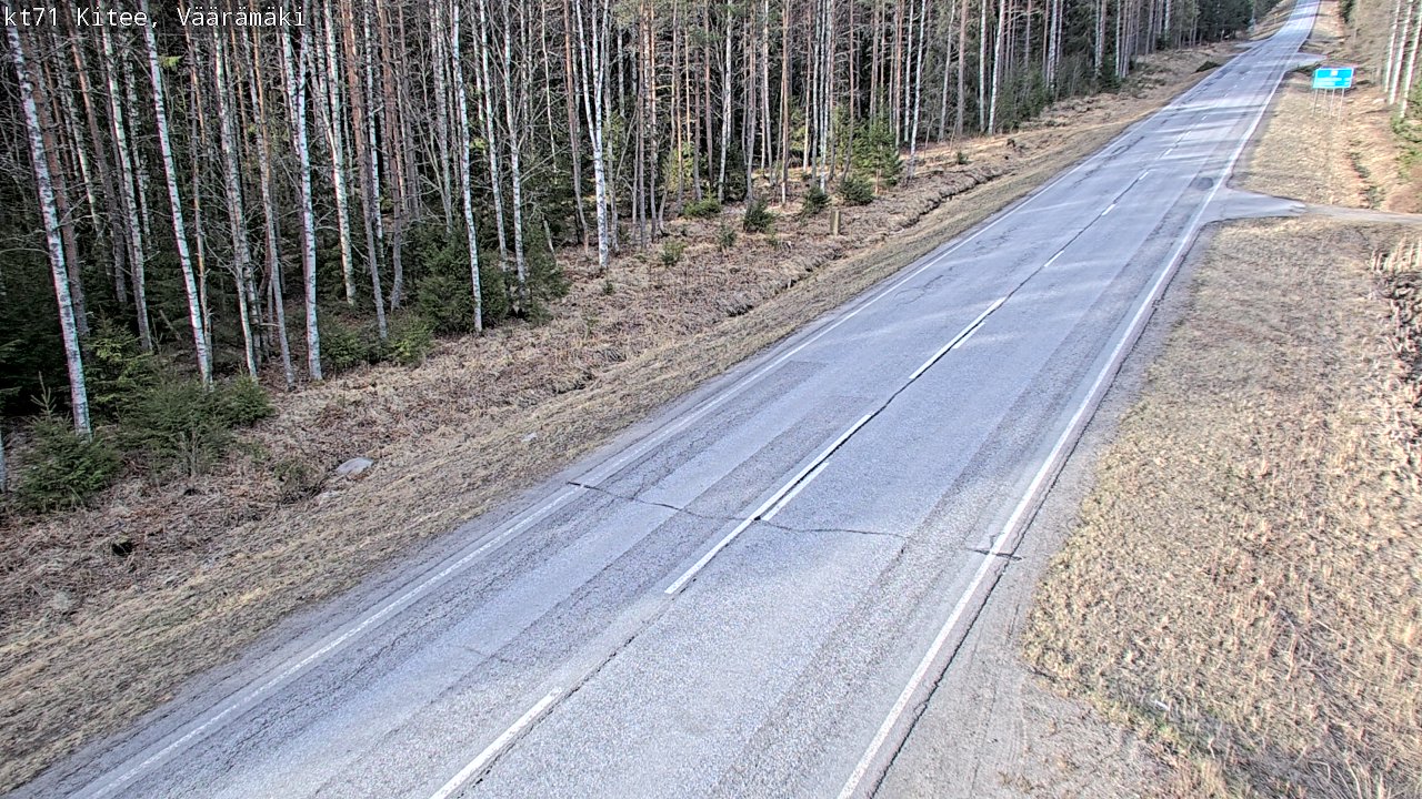 Weather Camera Image Väg 71 Väärämäki, Kitee, Pohjois-Karjala