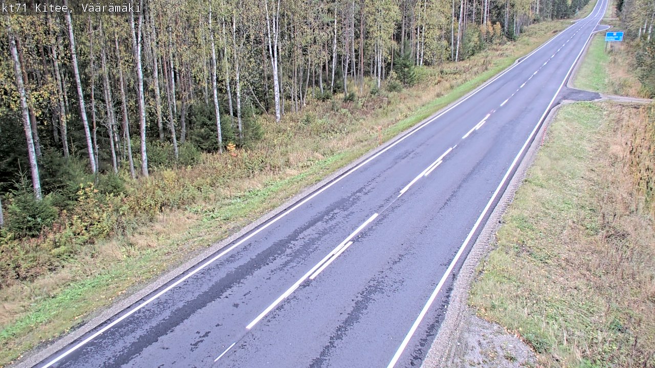 Kelikamerat Kuva Tie 71 Kitee, Väärämäki, Kitee, Pohjois-Karjala