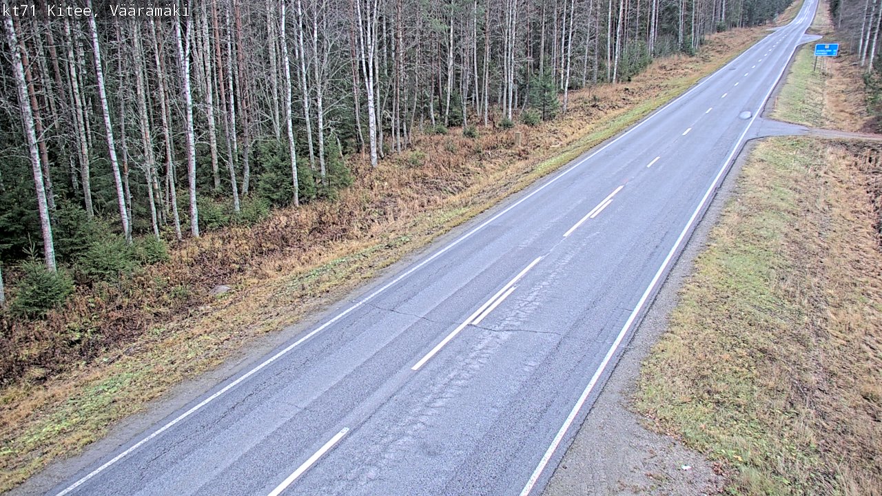 Kelikamerat Kuva Tie 71 Kitee, Väärämäki, Kitee, Pohjois-Karjala