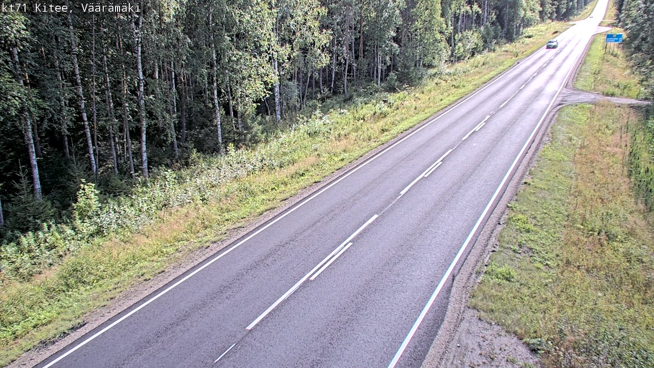 Kelikamerat Kuva Tie 71 Kitee, Väärämäki, Kitee, Pohjois-Karjala