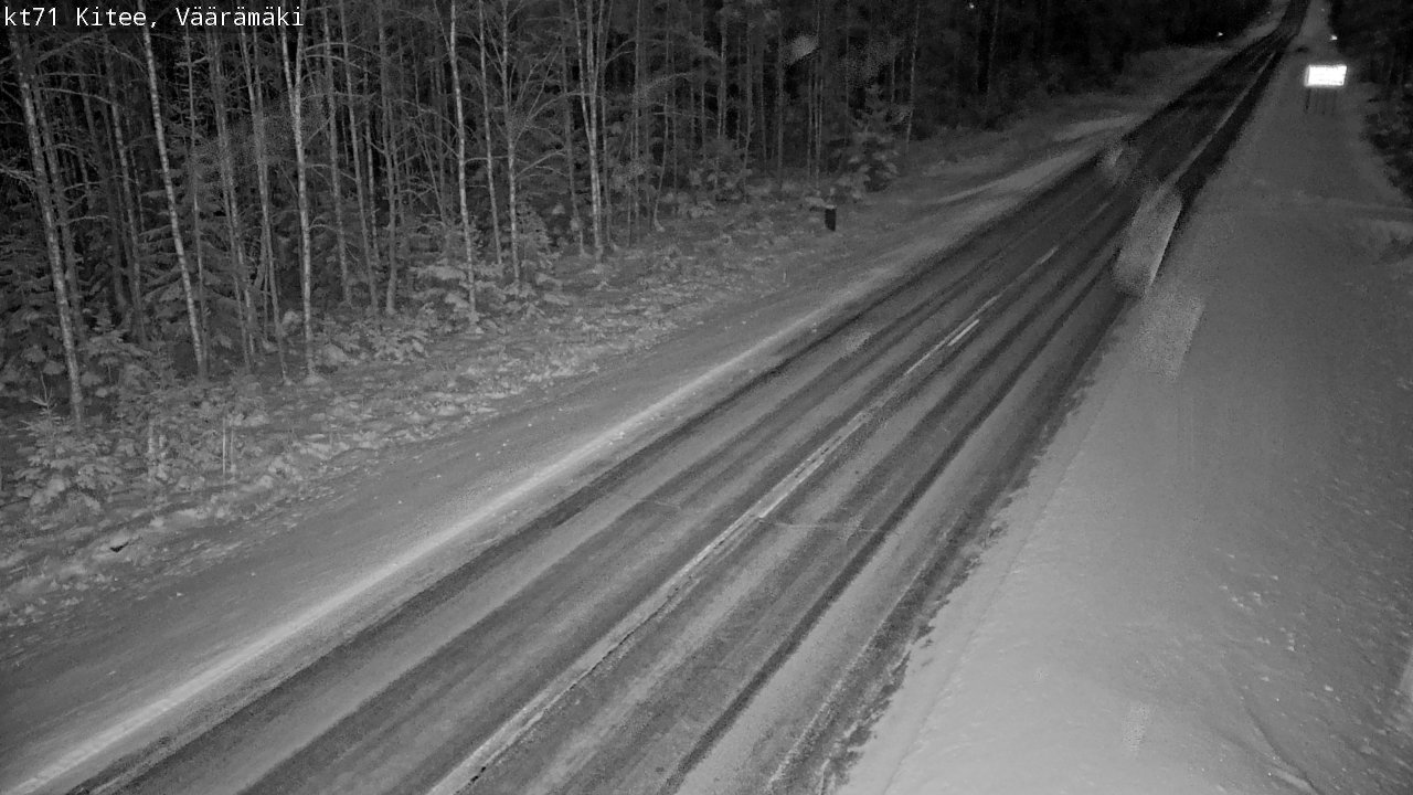 Kelikamerat Kuva Tie 71 Kitee, Väärämäki, Kitee, Pohjois-Karjala