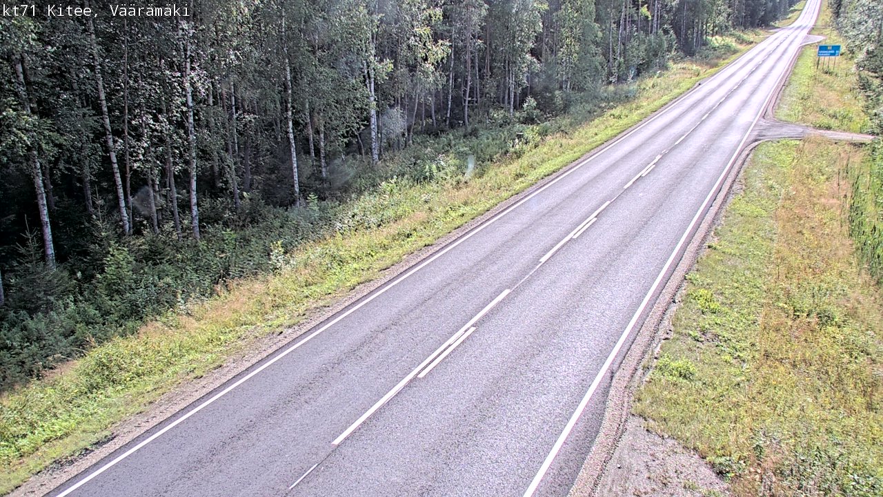Kelikamerat Kuva Tie 71 Kitee, Väärämäki, Kitee, Pohjois-Karjala