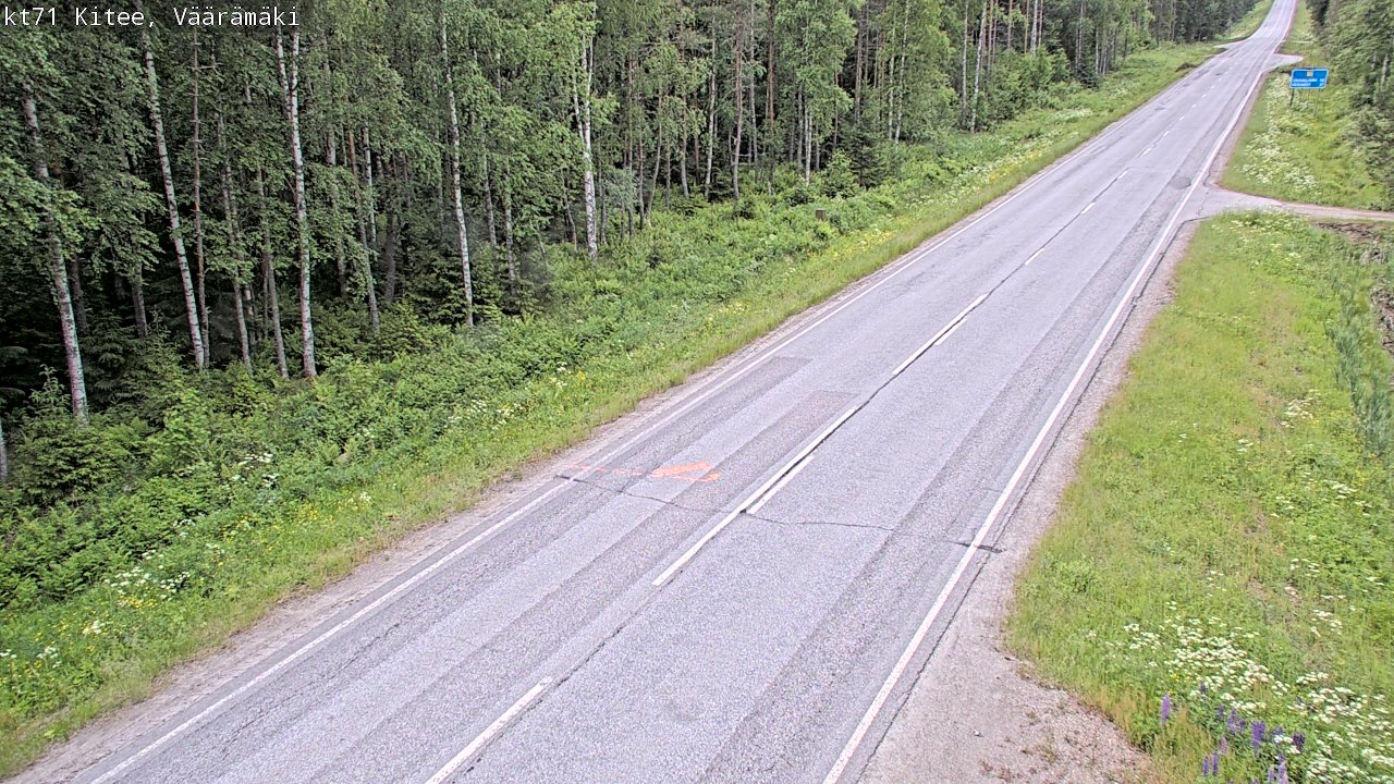 Kelikamerat Kuva Tie 71 Kitee, Väärämäki, Kitee, Pohjois-Karjala