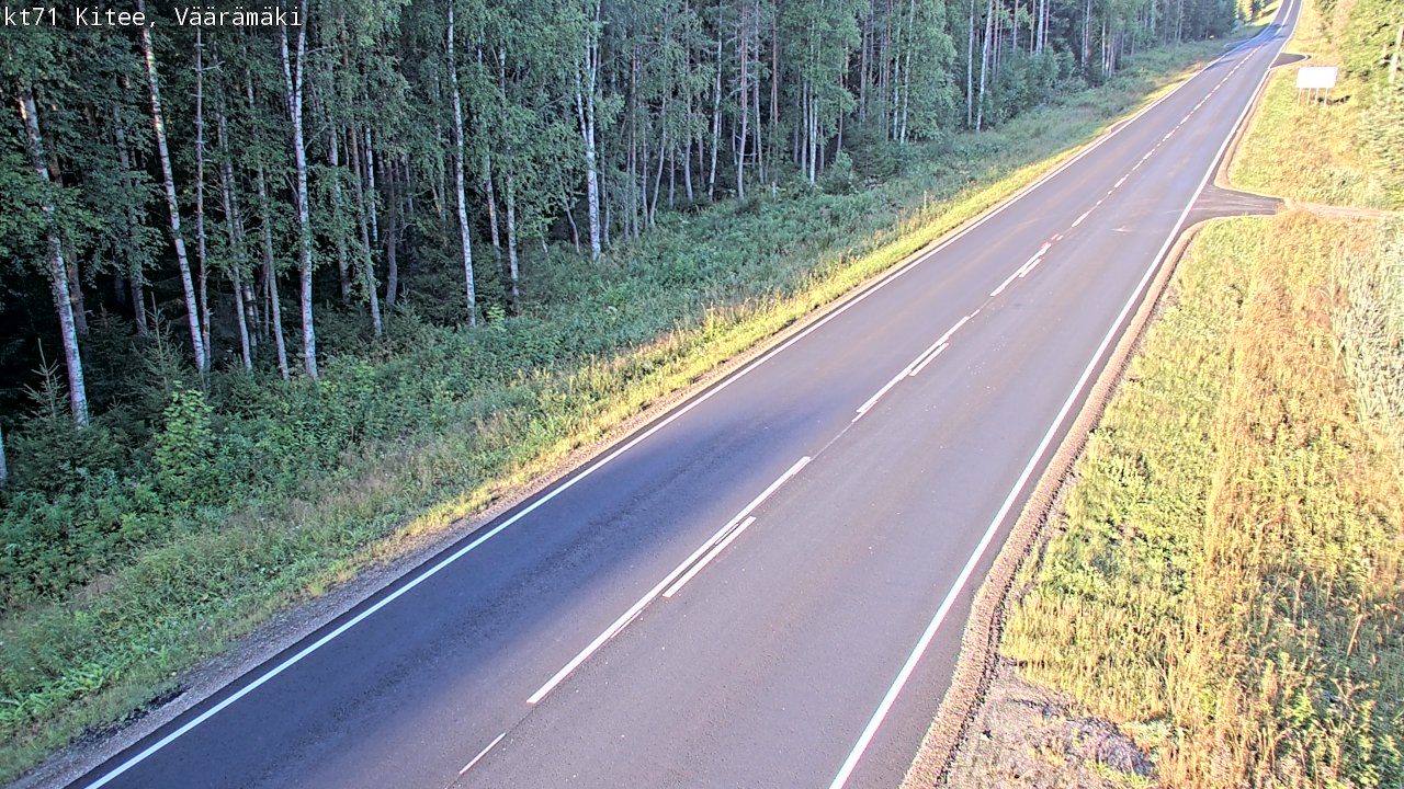 Weather Camera Image Road 71 Väärämäki, Kitee, Pohjois-Karjala