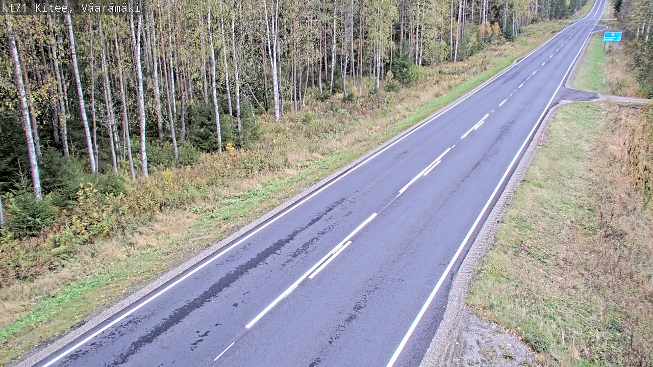 Kelikamerat Kuva Tie 71 Kitee, Väärämäki, Kitee, Pohjois-Karjala