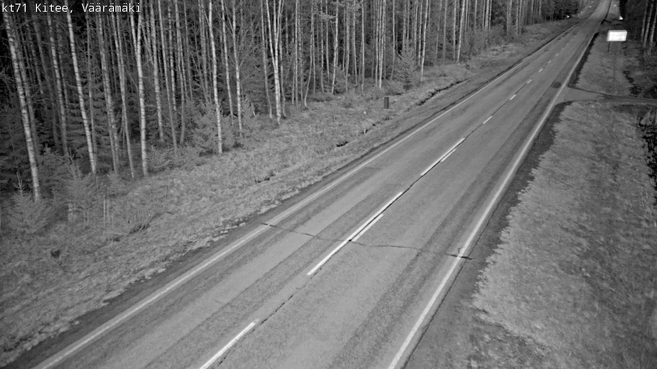 Weather Camera Image Väg 71 Väärämäki, Kitee, Pohjois-Karjala