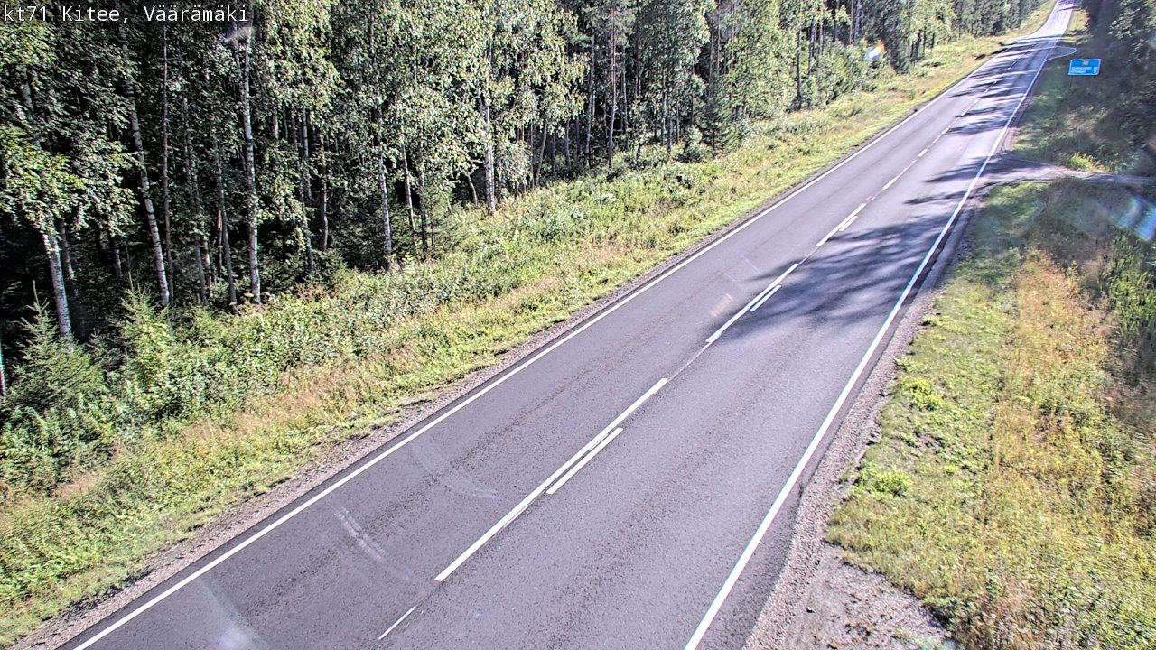 Kelikamerat Kuva Tie 71 Kitee, Väärämäki, Kitee, Pohjois-Karjala