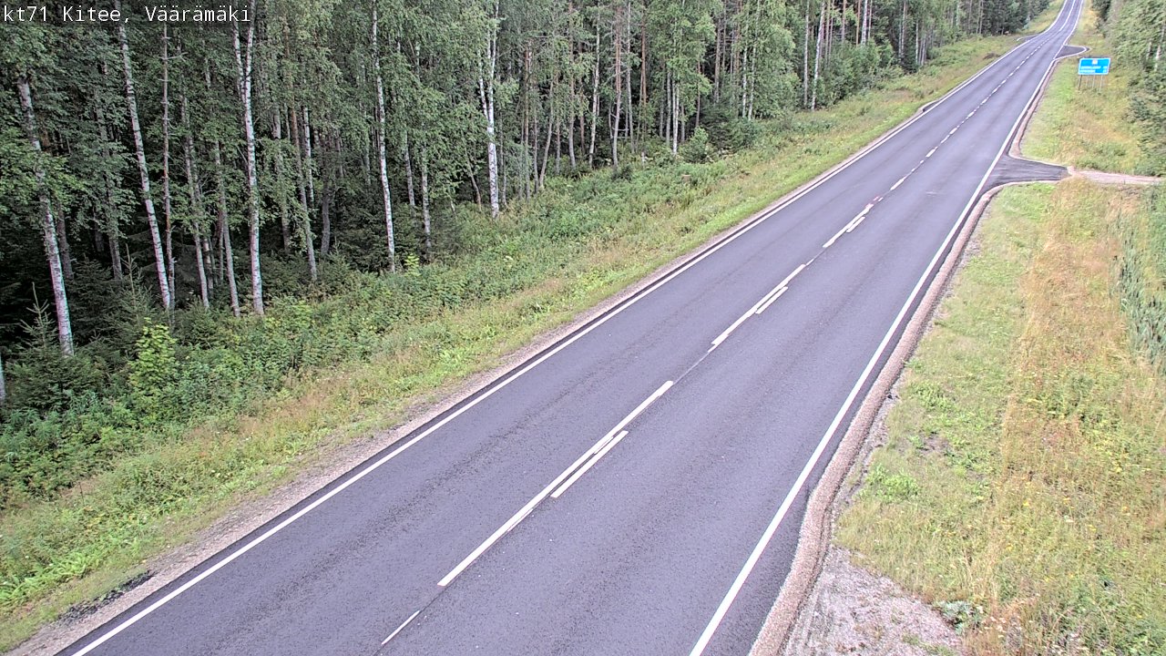 Weather Camera Image Road 71 Väärämäki, Kitee, Pohjois-Karjala