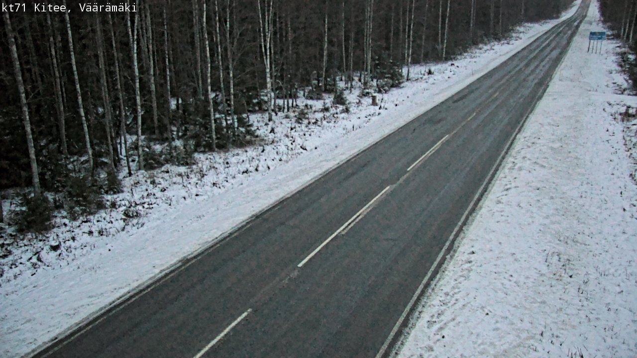 Weather Camera Image Väg 71 Väärämäki, Kitee, Pohjois-Karjala